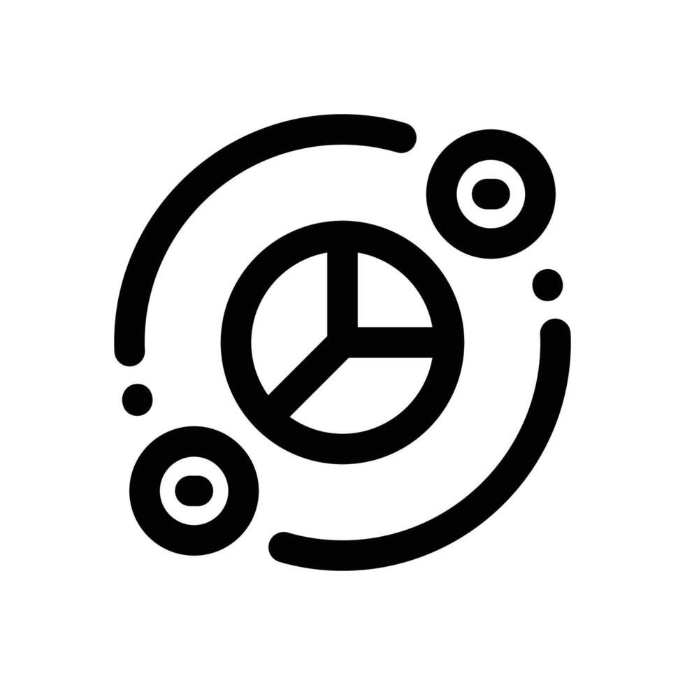 diagram line icon. Clean and minimalist icon for websites and mobile apps. vector