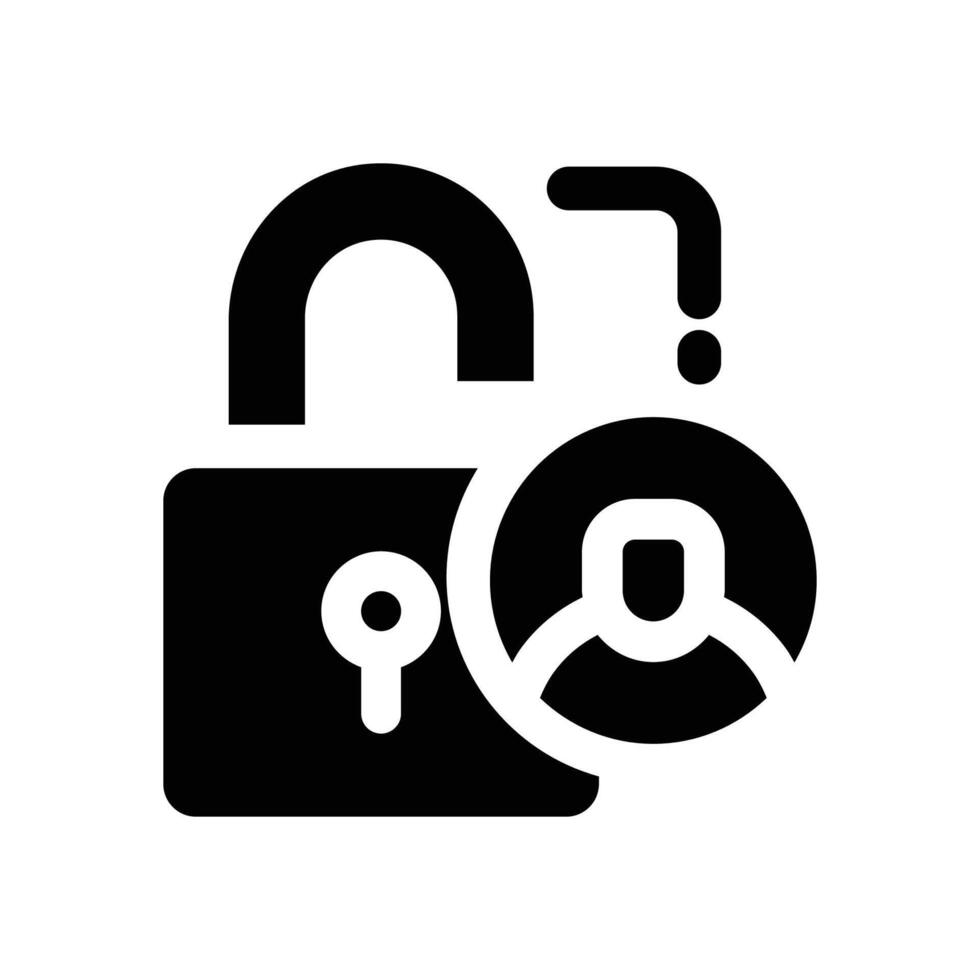 system access glyph icon. Strong and solid icon for websites, mobile interfaces, presentations, and visual branding. High quality and easy to edit. vector