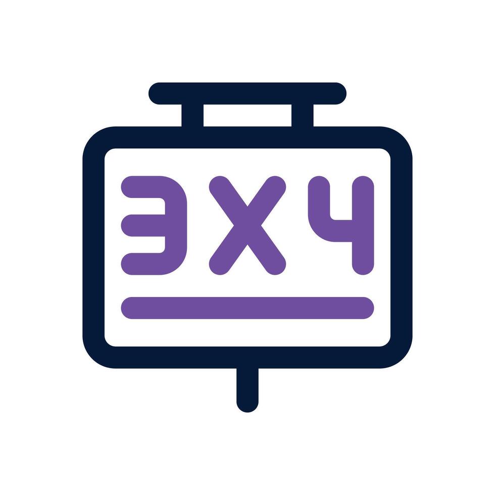 math duotone icon. Sleek and modern icon for websites, mobile apps, marketing materials, and corporate design. Fully scalable and ready to use. vector