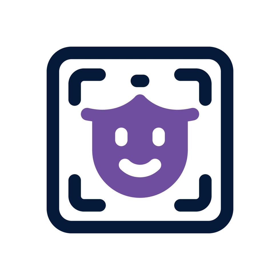 close up dual tone icon. Sleek and modern icon for websites and mobile apps. vector