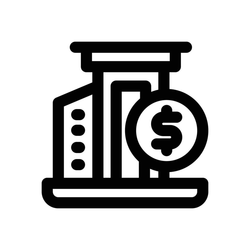 asset line icon. Clean and minimalist icon for websites, mobile apps, presentations, and logos. Fully scalable and customizable for any project. vector