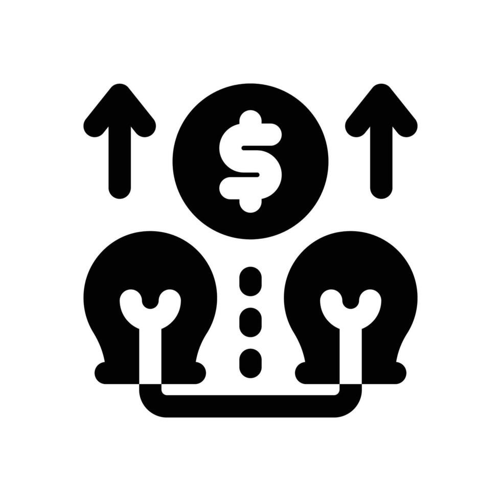 leverage glyph icon. Strong and solid icon for websites, mobile interfaces, presentations, and visual branding. High quality and easy to edit. vector