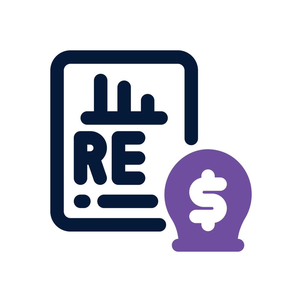 retained earnings duotone icon. Sleek and modern icon for websites, mobile apps, marketing materials, and corporate design. Fully scalable and ready to use. vector