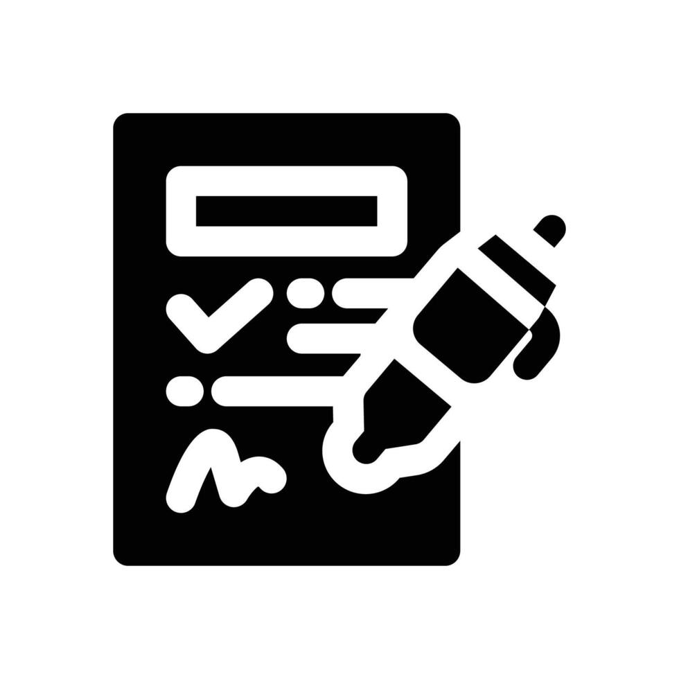 agreement glyph icon. Strong and solid icon for websites and mobile apps. vector
