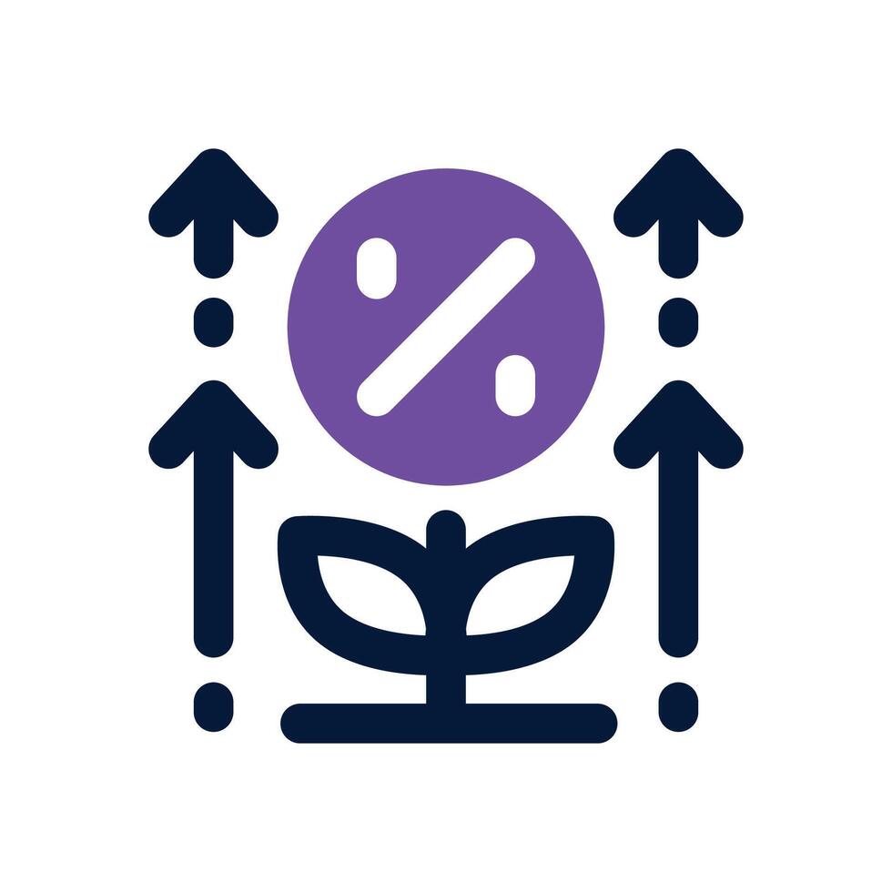investment duotone icon. Sleek and modern icon for websites, mobile apps, marketing materials, and corporate design. Fully scalable and ready to use. vector