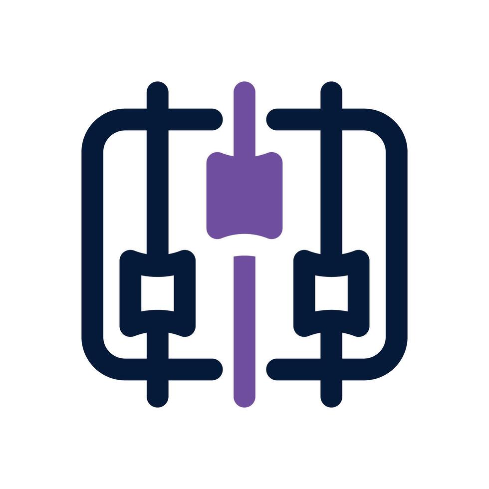 equalizer duotone icon. Sleek and modern icon for websites, mobile apps, marketing materials, and corporate design. Fully scalable and ready to use. vector