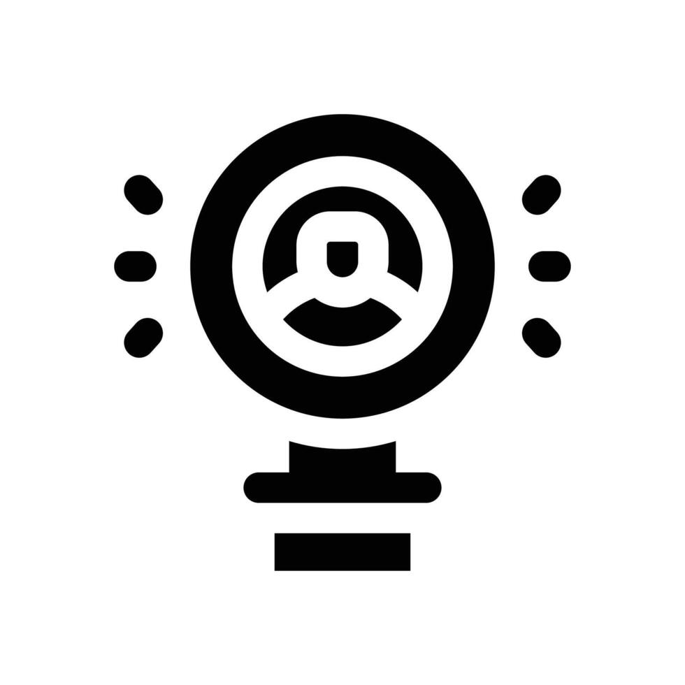 job seeker glyph icon. Strong and solid icon for websites and mobile apps. vector