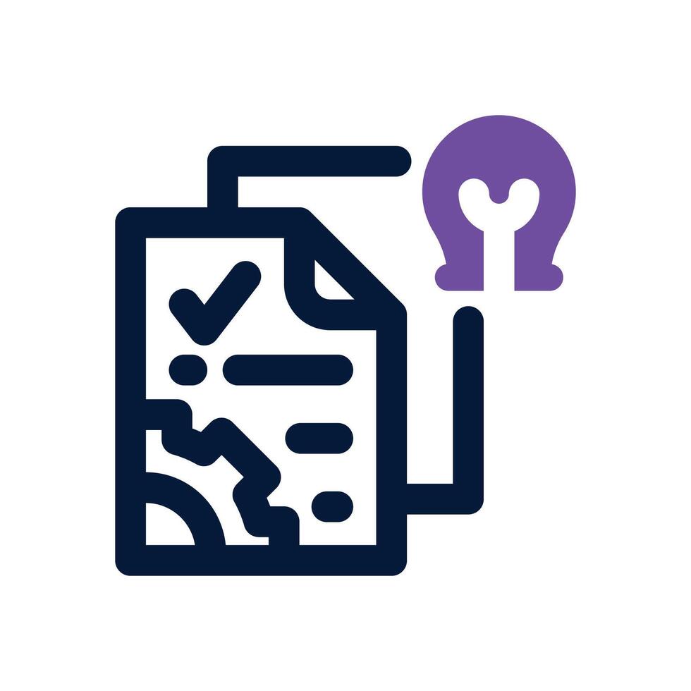 new project dual tone icon. Sleek and modern icon for websites and mobile apps. vector