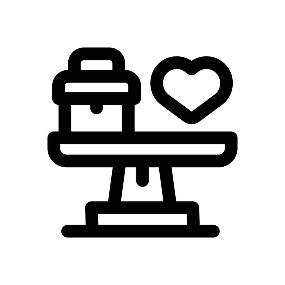 work life balance line icon. Clean and minimalist icon for websites, mobile apps, presentations, and logos. Fully scalable and customizable for any project. vector