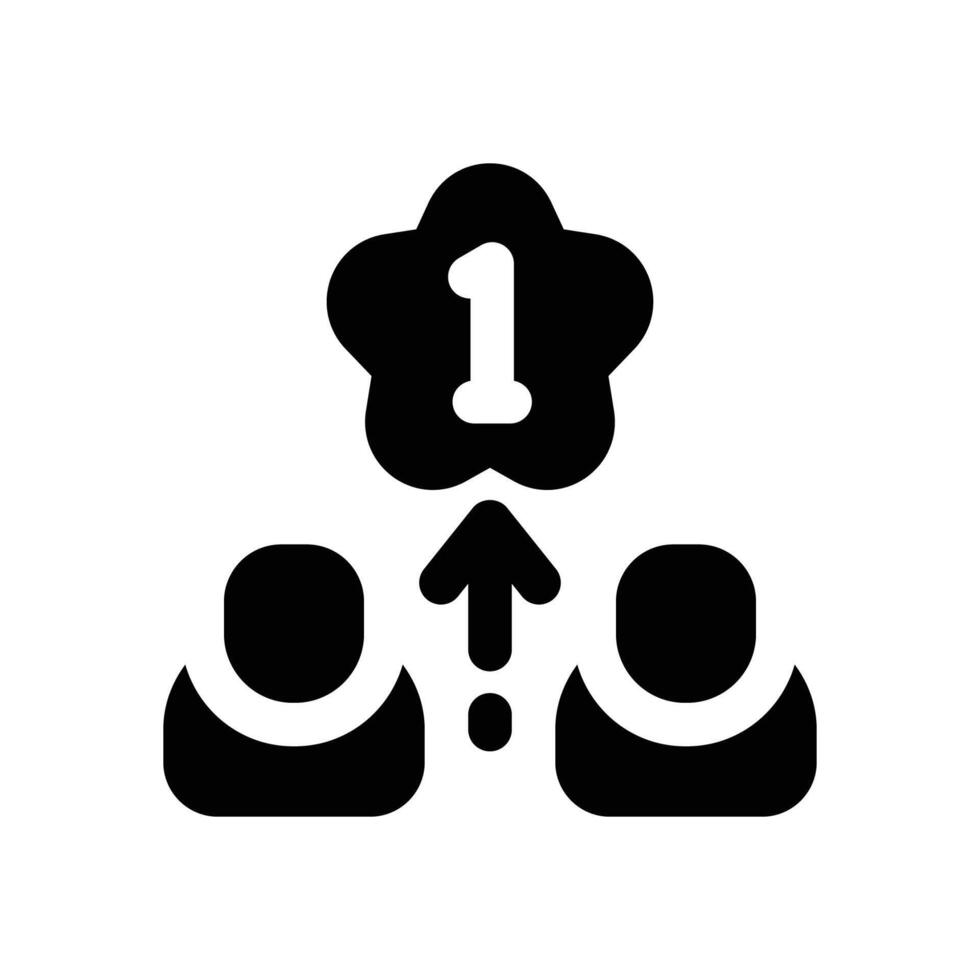 competition glyph icon. Strong and solid icon for websites and mobile apps. vector