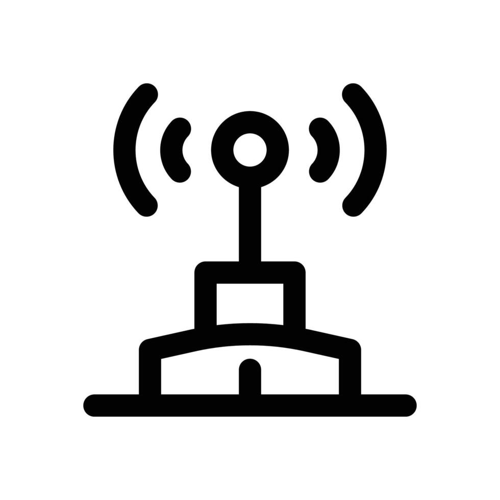 wifi hotspot line icon. Clean and minimalist icon for websites and mobile apps. vector