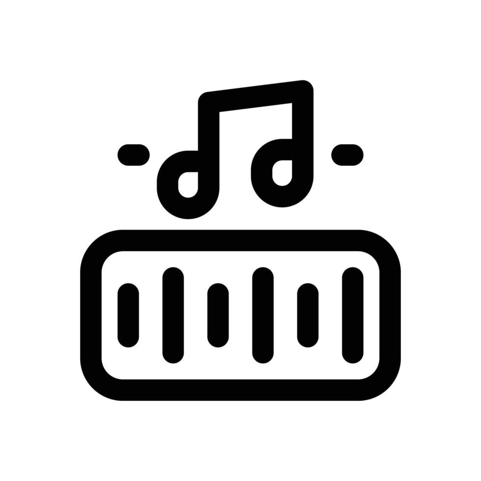 audio line icon. Clean and minimalist icon for websites and mobile apps. vector