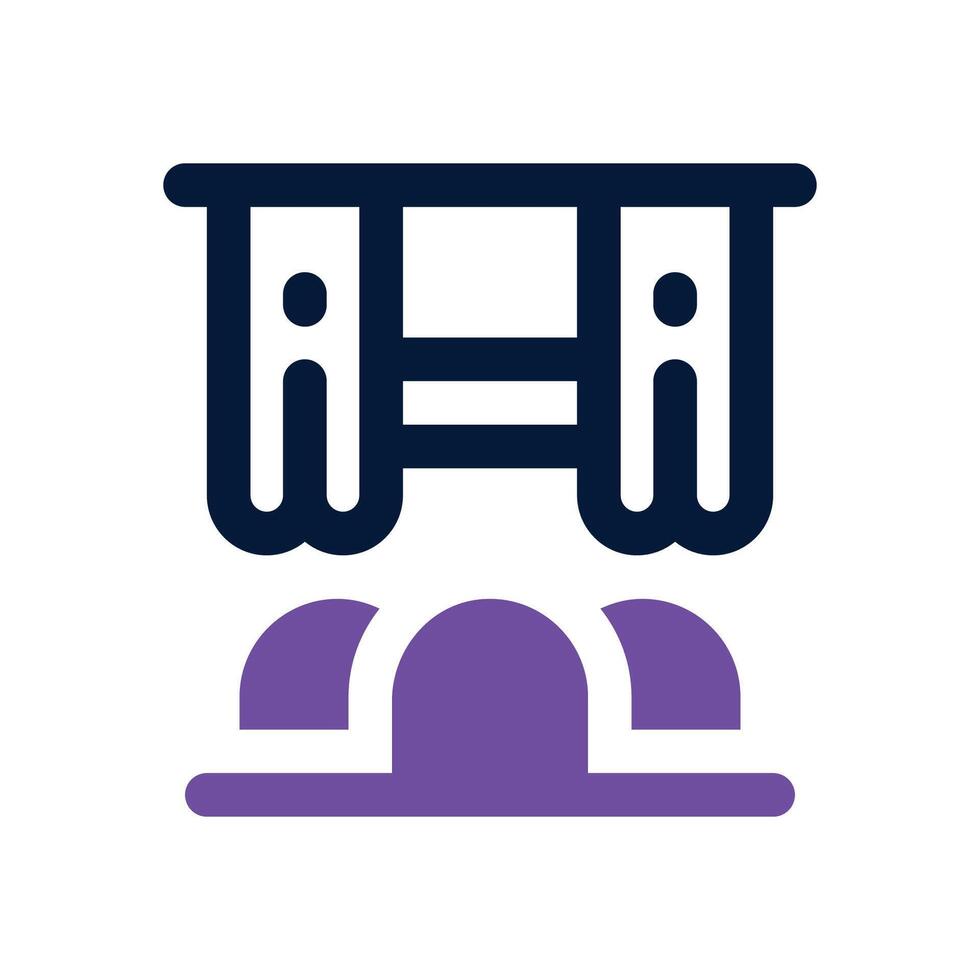 cinema dual tone icon. Sleek and modern icon for websites and mobile apps. vector