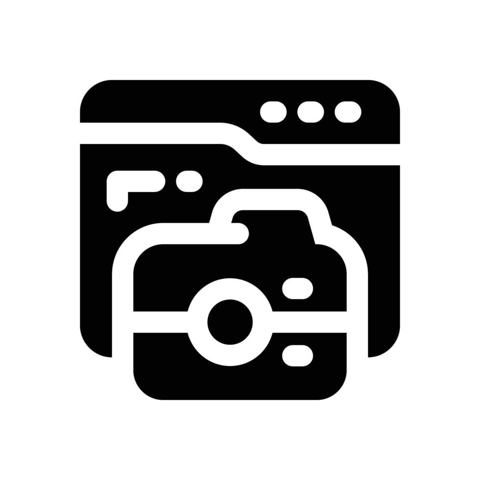 sightseeing glyph icon. Strong and solid icon for websites and mobile apps. vector