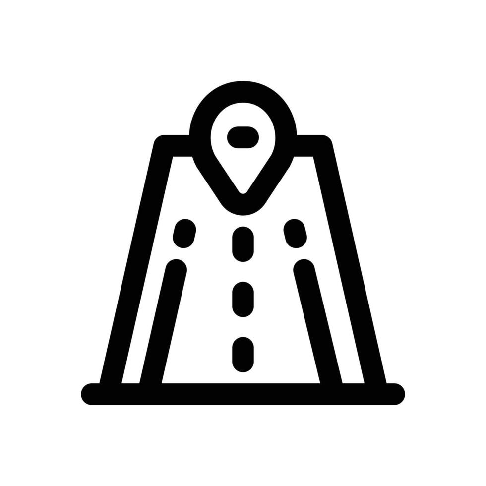 road line icon. Clean and minimalist icon for websites and mobile apps. vector