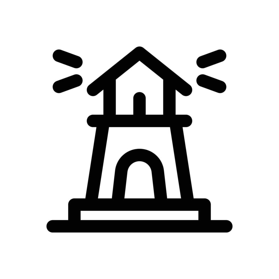 lighthouse line icon. Clean and minimalist icon for websites, mobile apps, presentations, and logos. Fully scalable and customizable for any project. vector