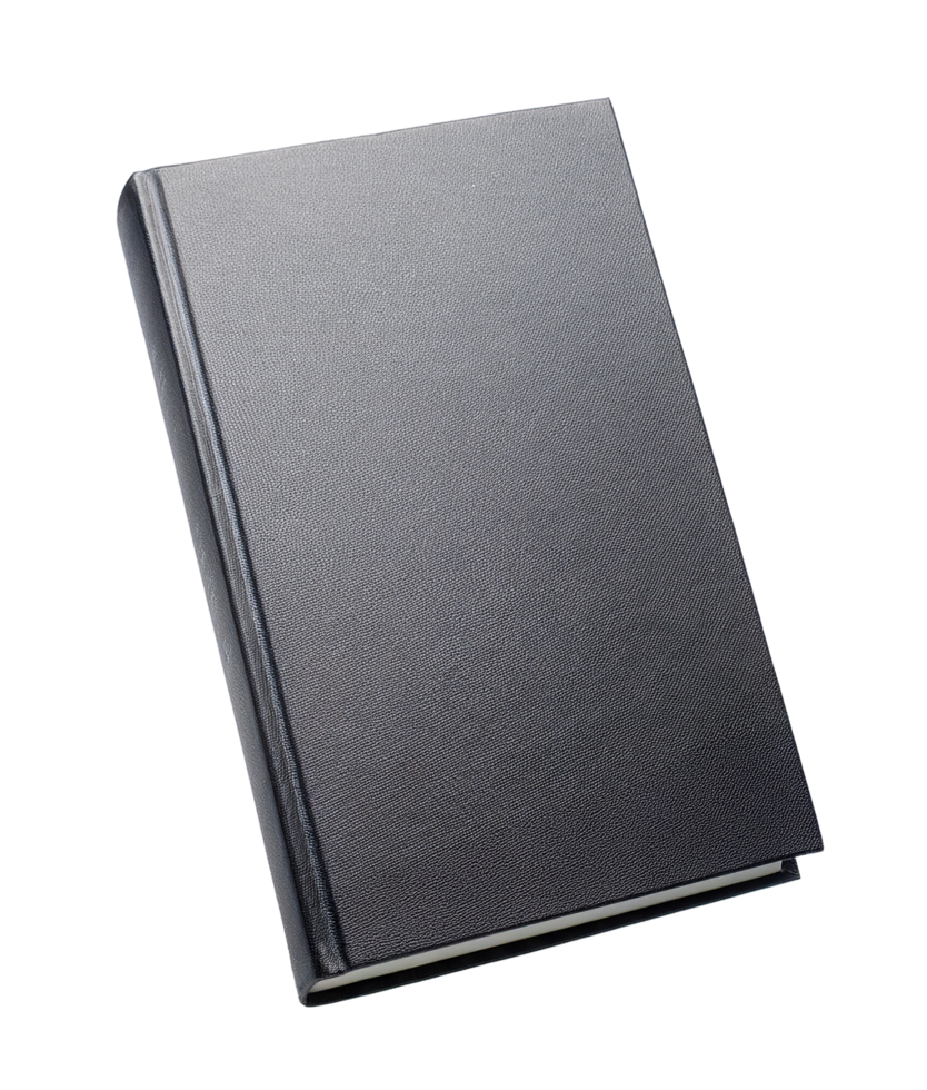 Durable Brown Leather Hardcover Journal with Smooth and Textured Cover png