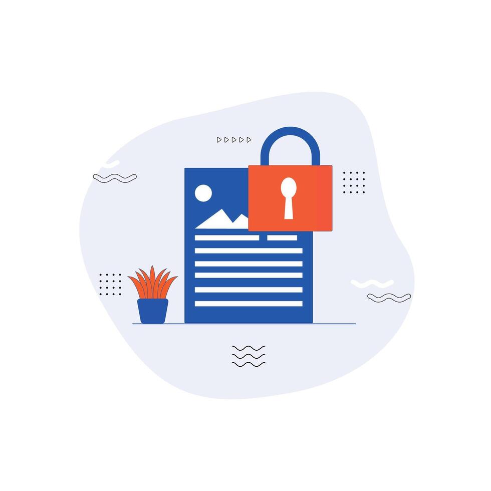 Sign in page vector