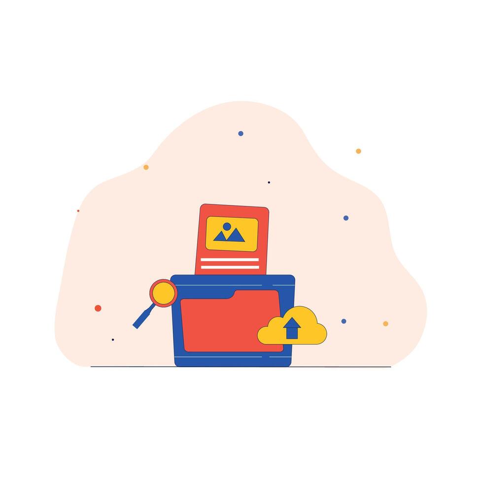 folder icon set collection with various shape vector
