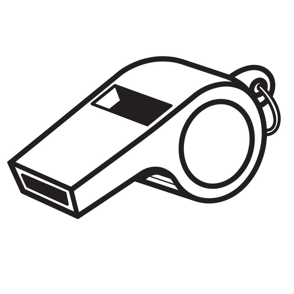 whistle Vintage Art silhouette vector