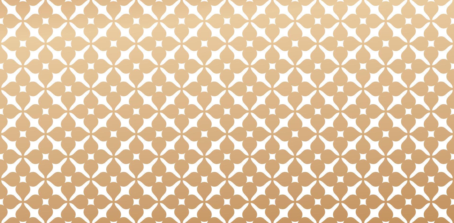 Seamless pattern in Arabian style. Geometric ornament golden colors isolated for wallpapers and backgrounds, fabric, textile, cover, wrapping paper, laser cut material templates, printing linen vector