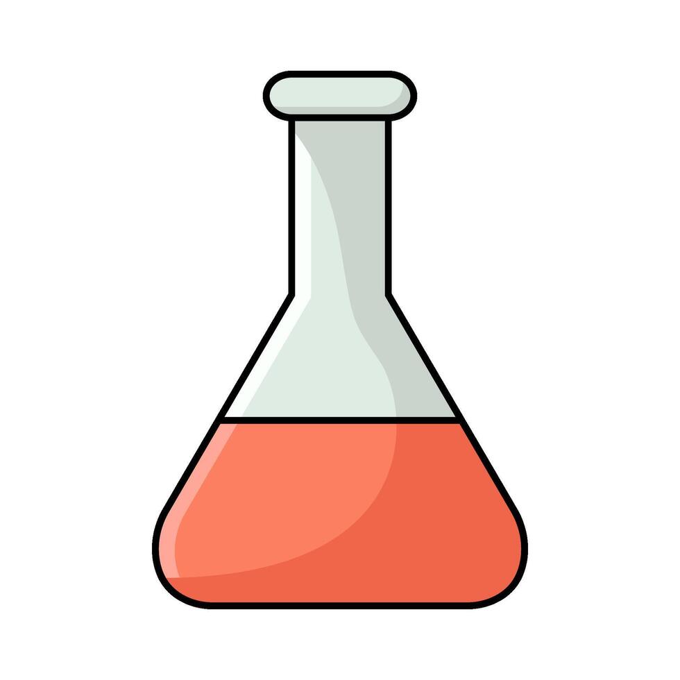 illustration of Science Lab Glassware vector