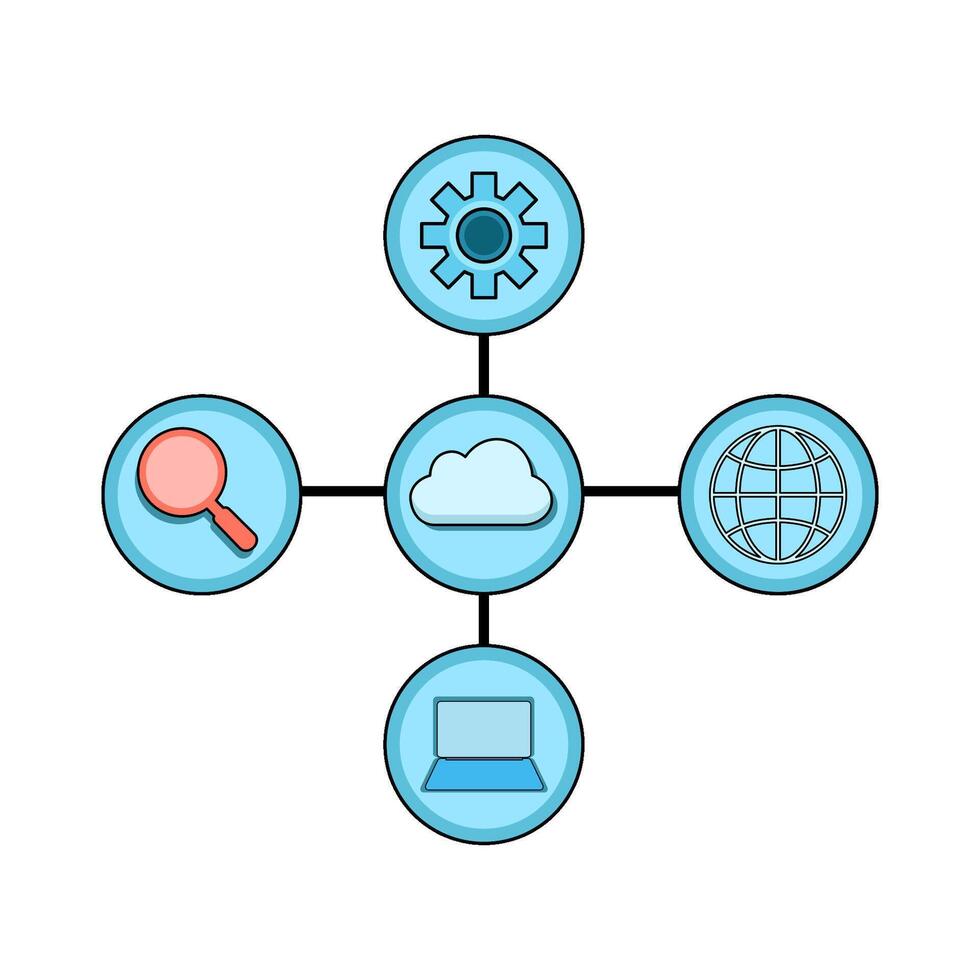 illustration of The Network vector