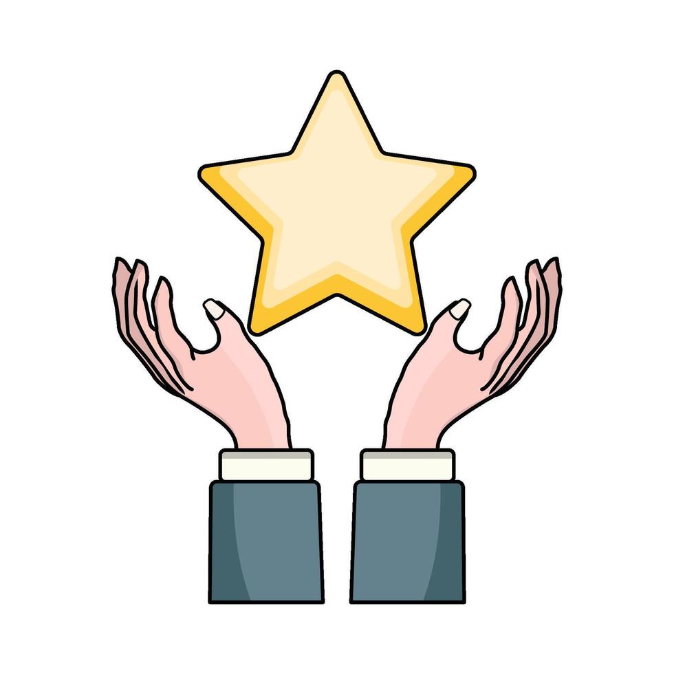 illustration of Star Rating vector