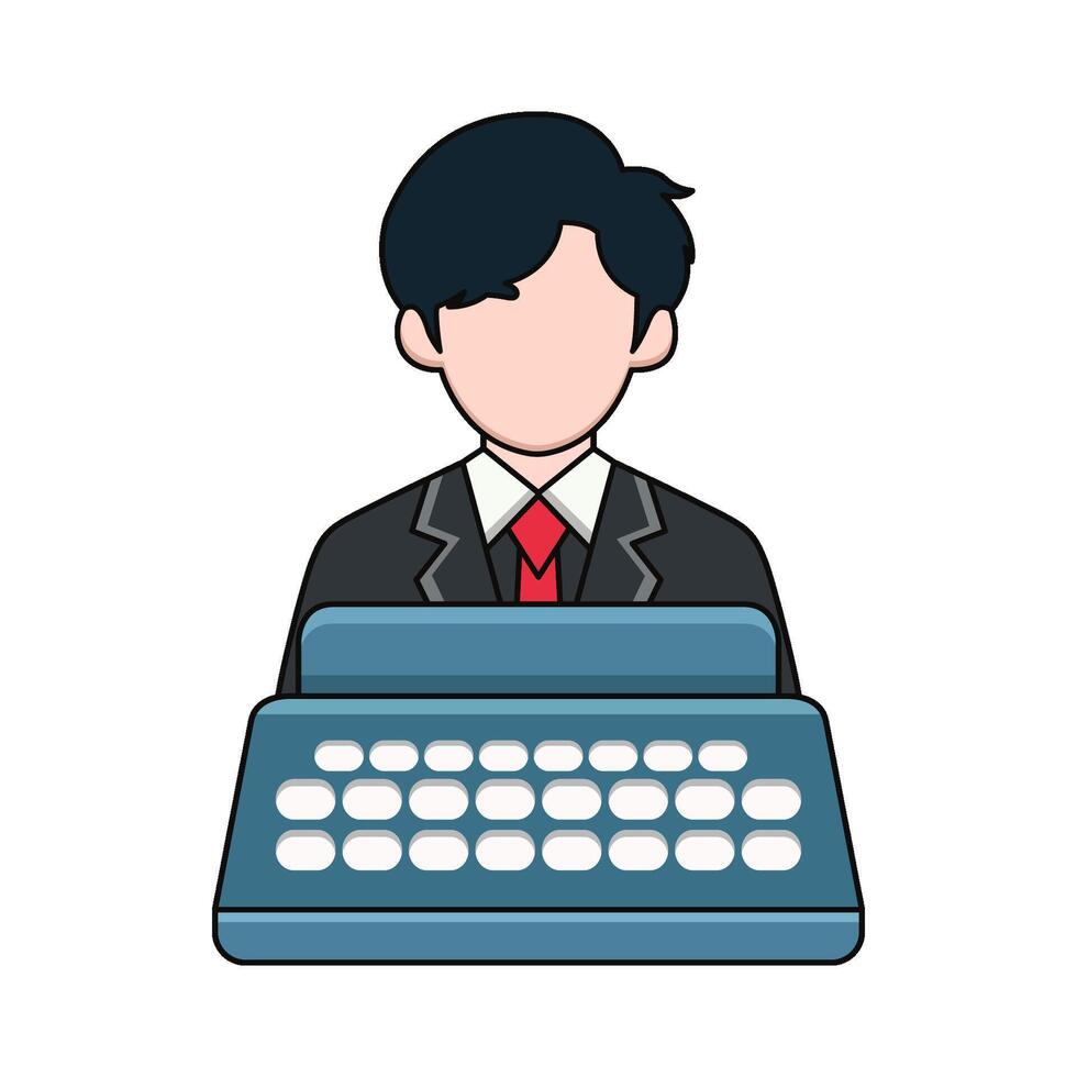 illustration of Copywriter vector