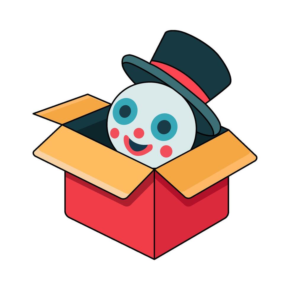illustration of jack in the box vector