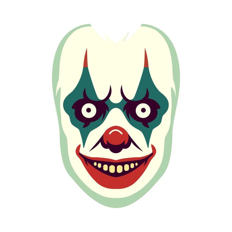 illustration of Creepy Clown vector