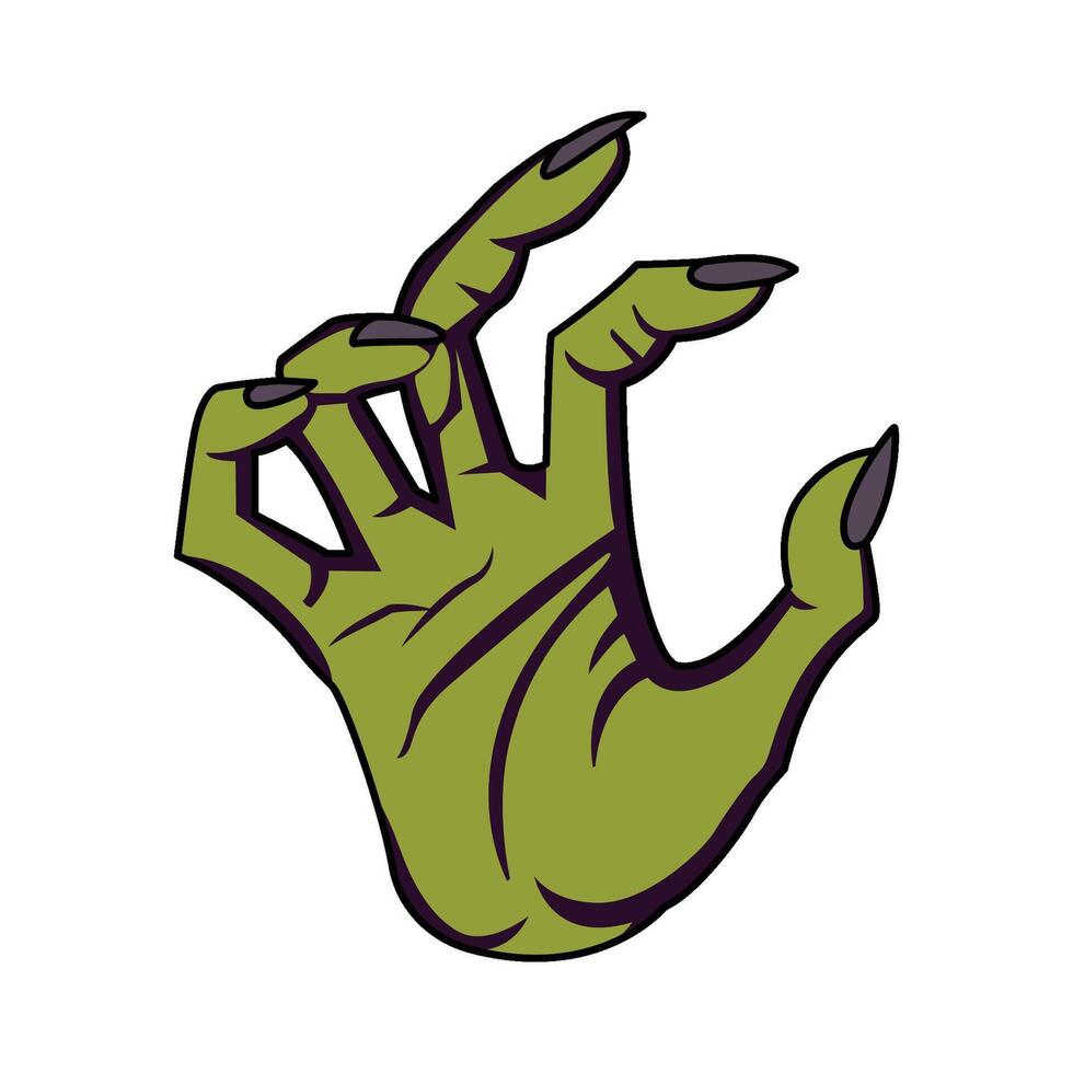 Halloween Zombie Hand vector