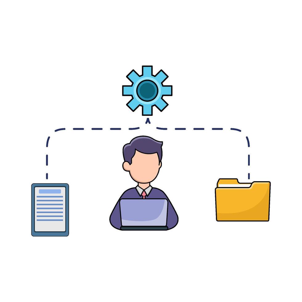 illustration of Project Timeline vector