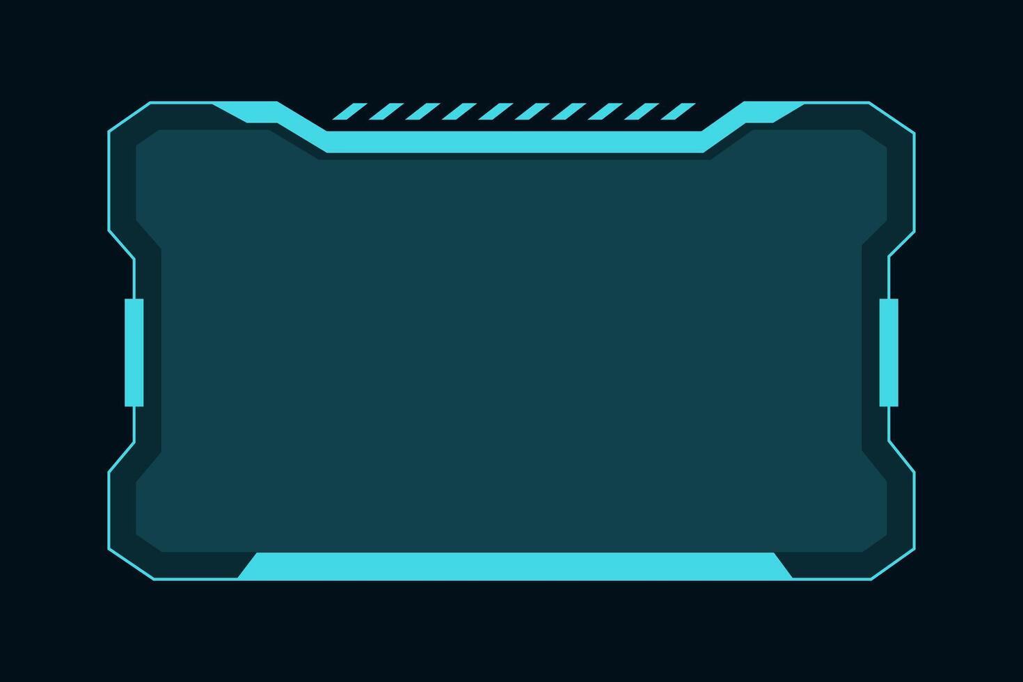 Sci-Fi HUD Boxes and Holographic Interface Frames. Futuristic HUD callouts and boxed UI elements. Great for cyber themes, high-tech visuals, and augmented reality UI concepts vector