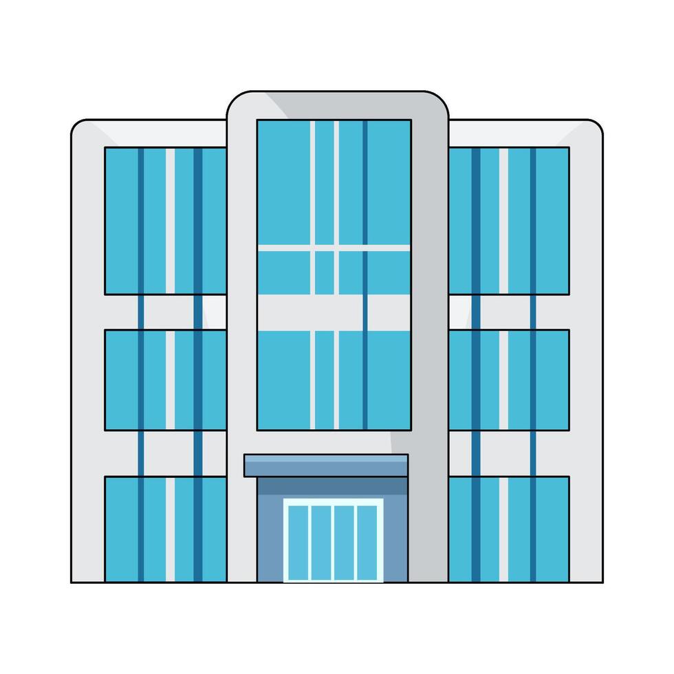 illustration of Office Building vector