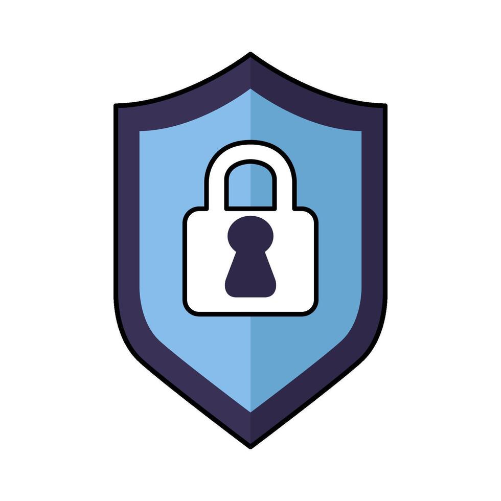 illustration of Security shield lock vector