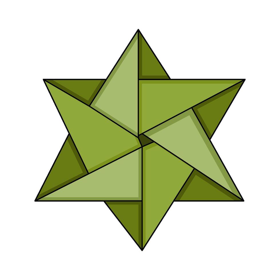 Abstract Shape 88.Origami vector