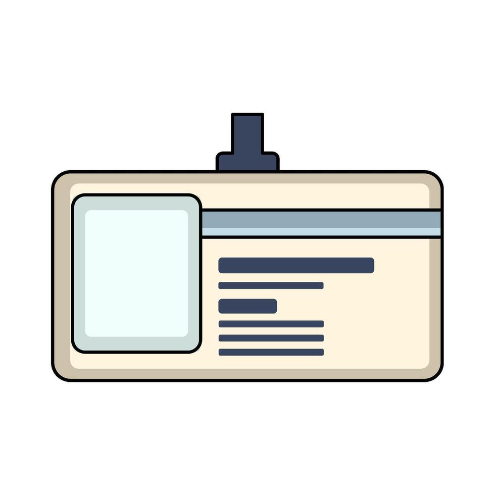illustration of Simple ID Card vector
