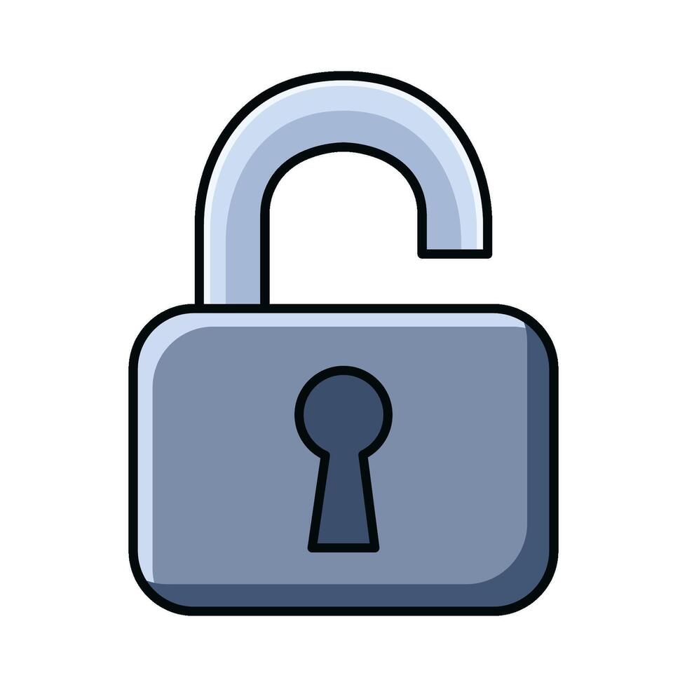 illustration of Simple Unlock vector