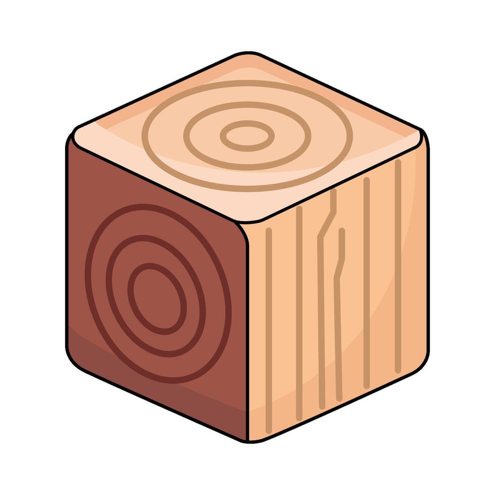 illustration of Wood Block vector