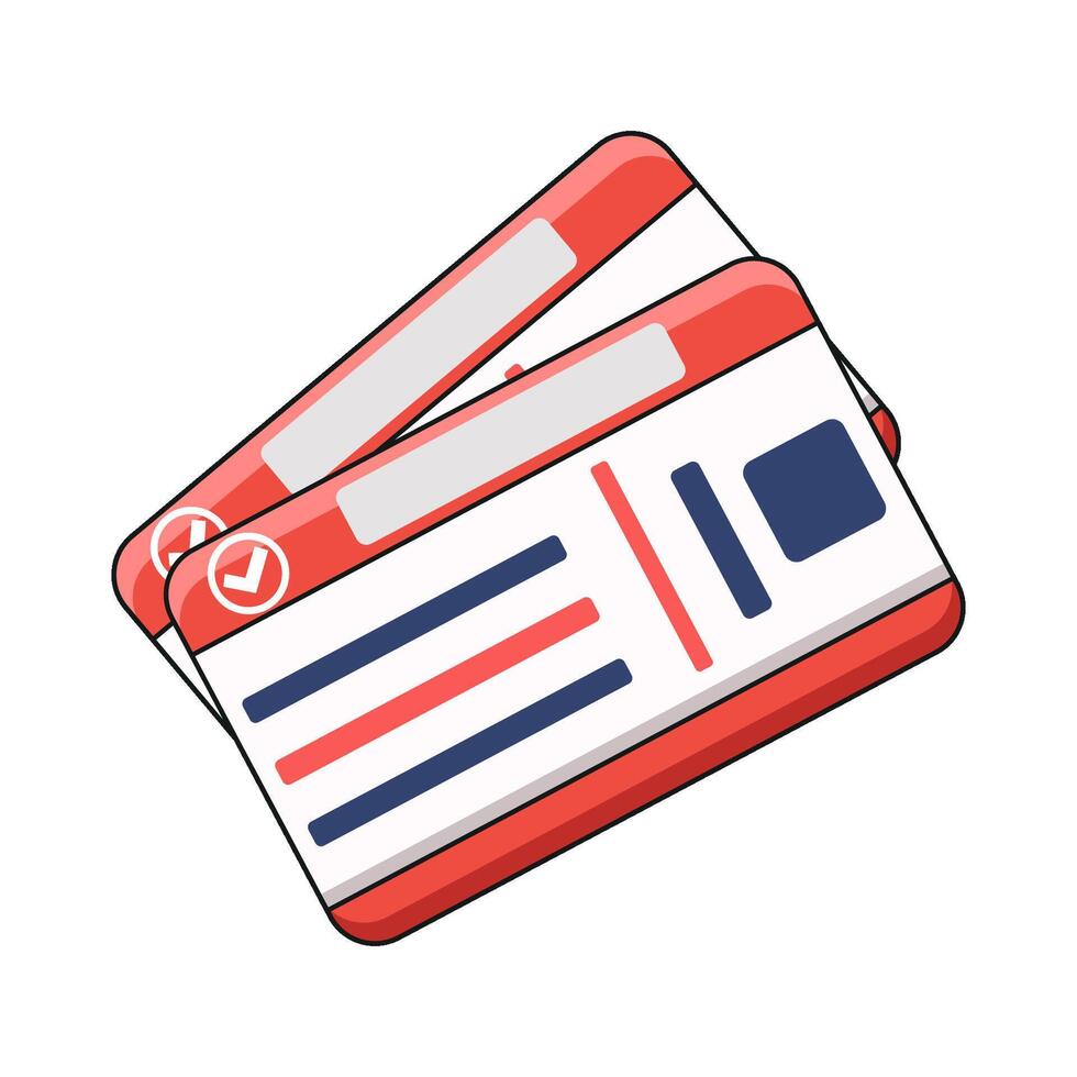 illustration of Travel Tickets vector