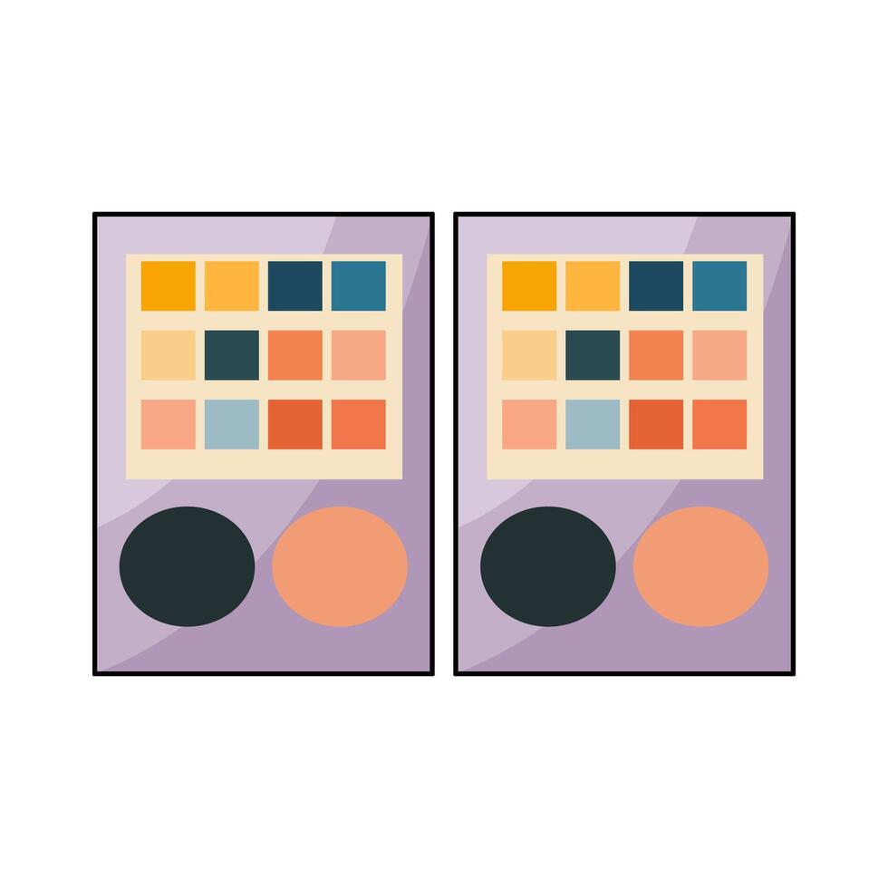 illustration of Mood Board vector