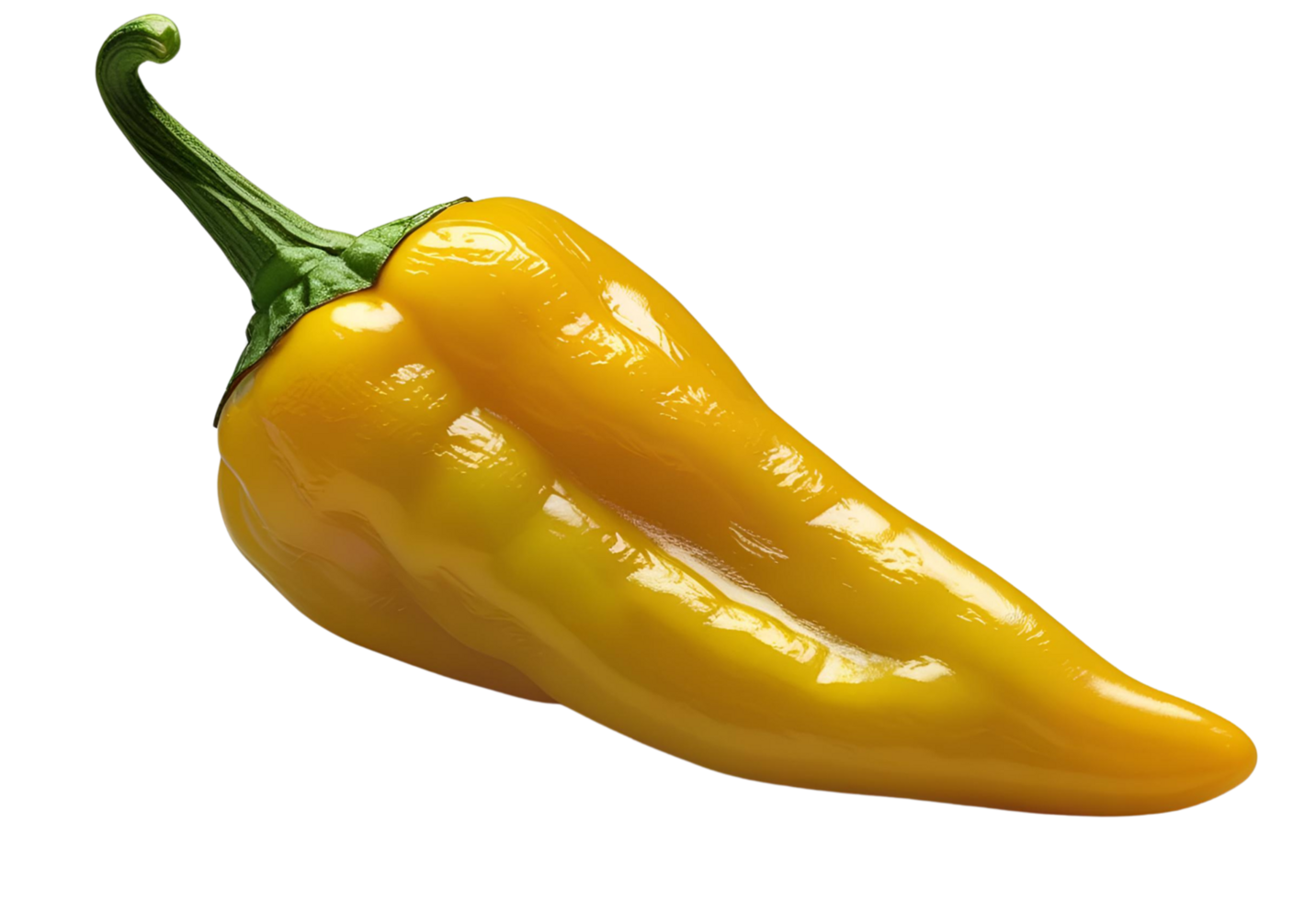 Habanero chili yellow hot pepper isolated for spicy cooking use. png