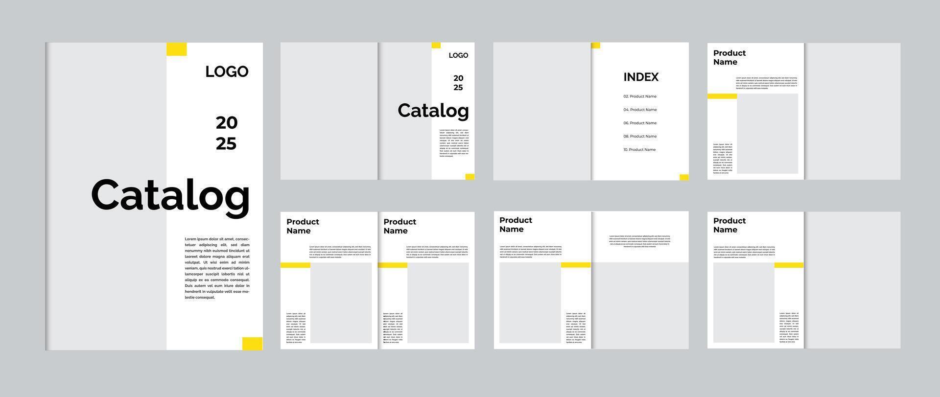 Product catalog design layout for your multipurpose business A4 size catalogue vector
