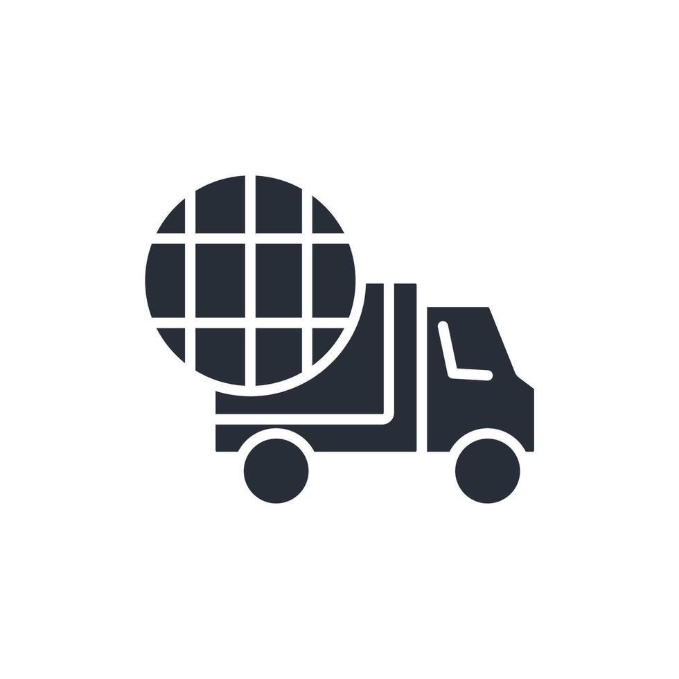 logistics icons sign for use vector