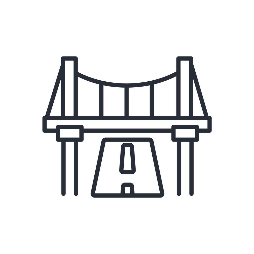 structure icons stroke linear vector