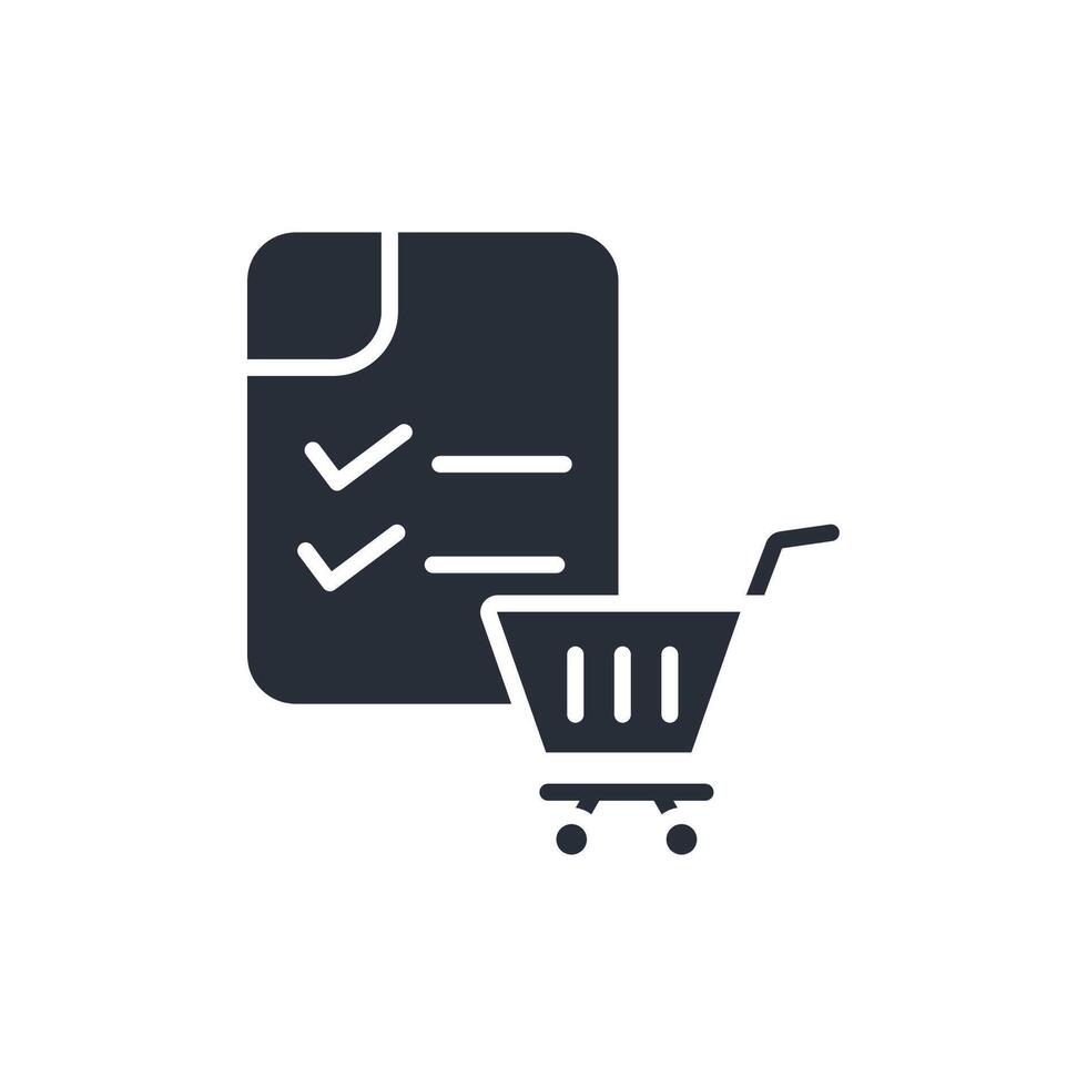 purchase order icons sign for use vector