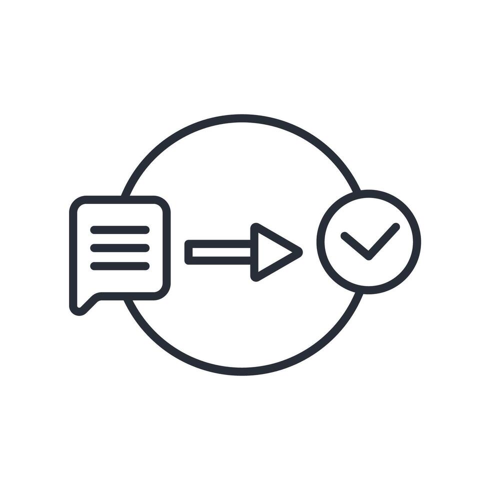 problem solving icons stroke linear vector