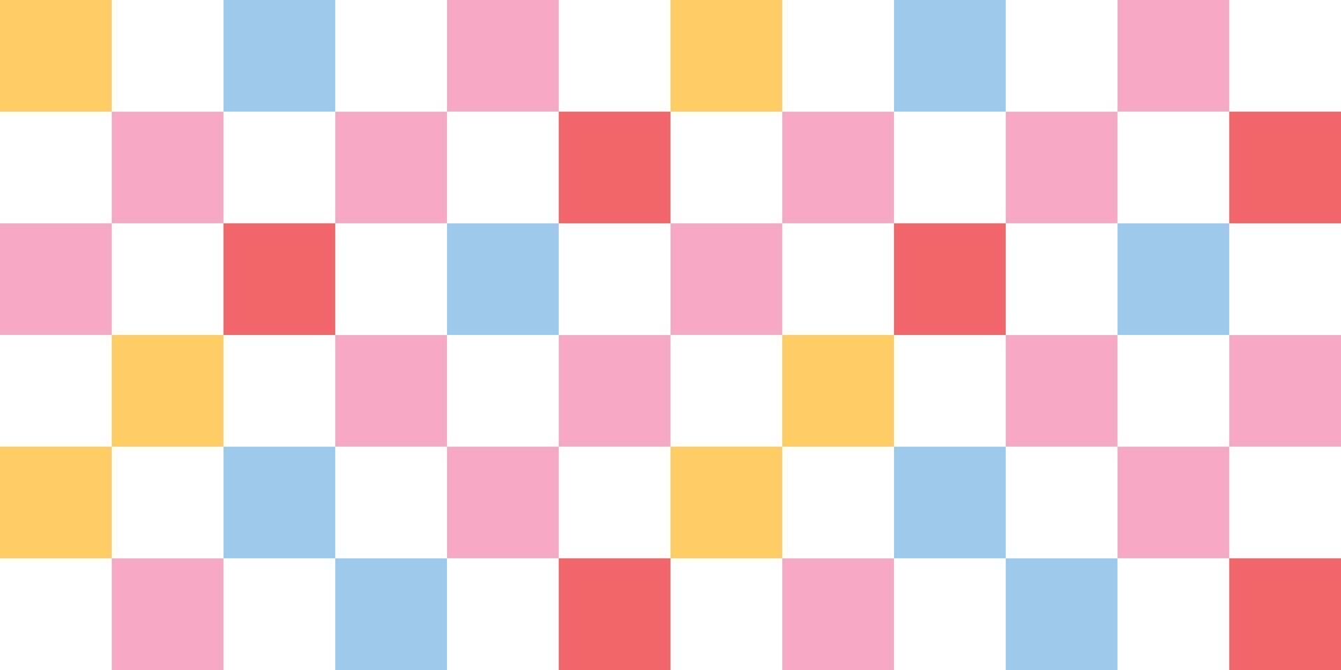 Retro checkered squares, vibrant grid, geometric wallpaper, fun and trendy, contemporary minimal decor vector