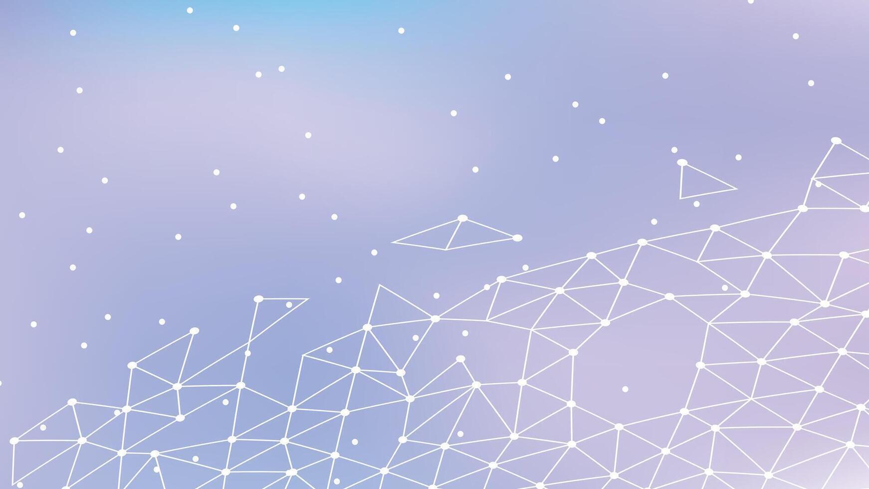 Geometric mesh pattern, airy white lines, tech-inspired art, seamless digital background, pastel decor. vector